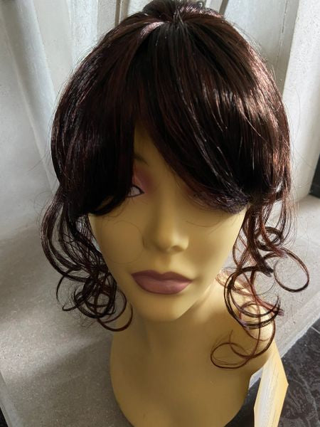 French Girl-chocolate brown, French braid wear 2 styles, synthetic wig