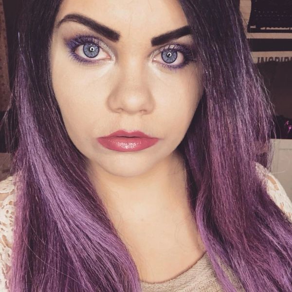 Mira-Black to Purple ombre-extra long heat resistant synthetic wig